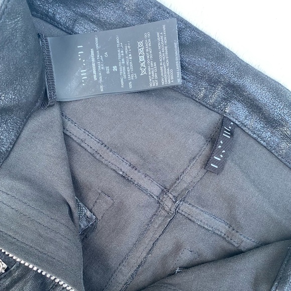 ben taverniti unravel project zippered leather skinny jeans - Picture 4 of 7